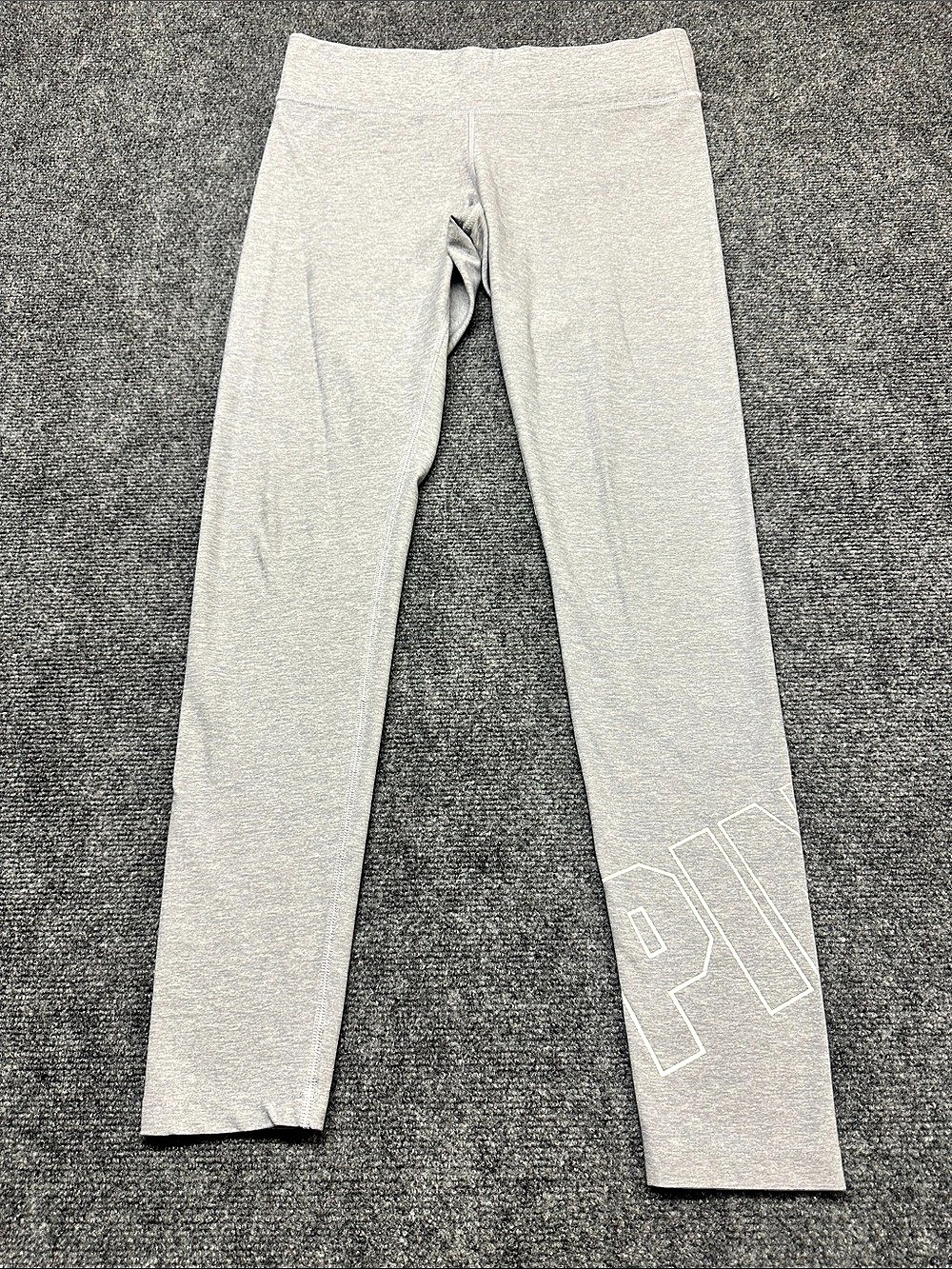 PINK Gray Logo Leggings Size Small